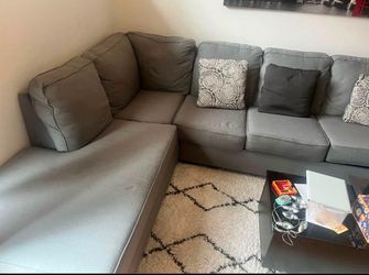 Gray Sectional Sofa with Chaise
