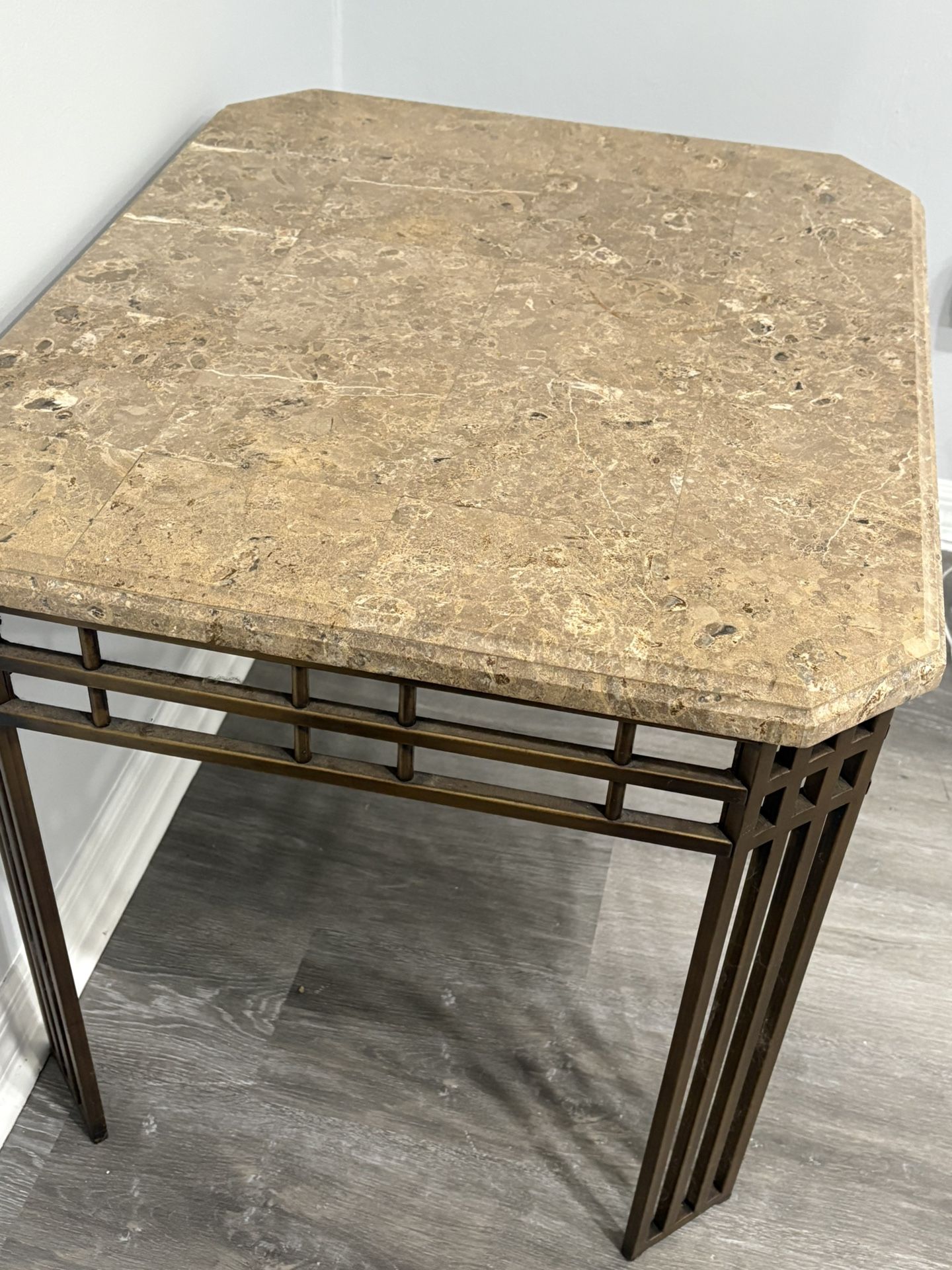 Marble Coffee Table and 2 matching end tables