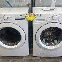 Out Of Box Stackable Front Load Washer And Gas Dryer Set 