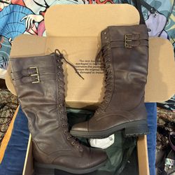 Cute Brown Cosplay Boots women’s Size 9