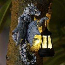 Dragon Solar Lantern Garden Statue