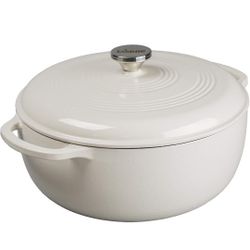 Lodge 7.5 Quart Enameled Cast Iron Dutch Oven with Lid