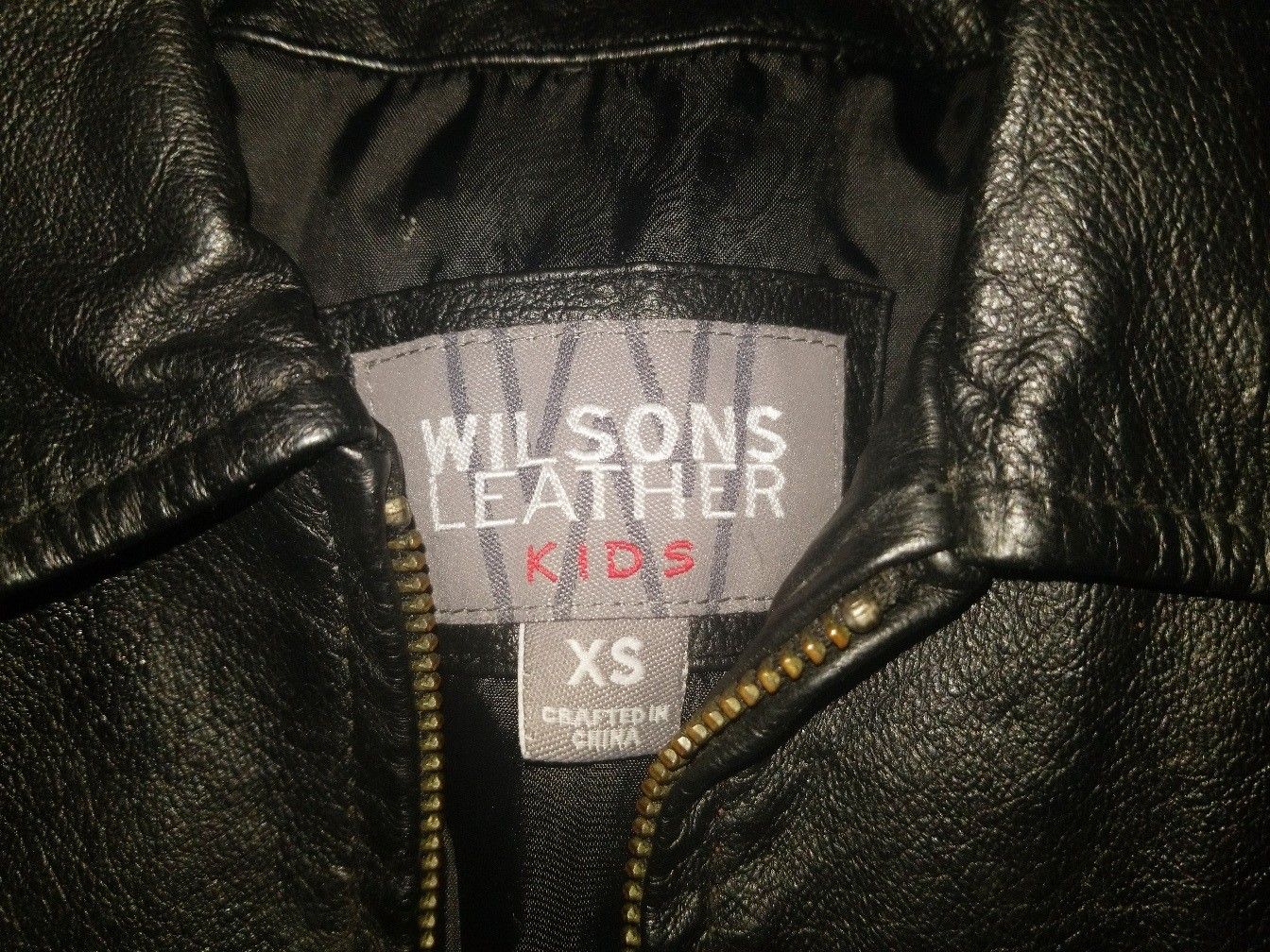 Wilsons Leather Jacket Little Kids Size XS (size 4/5)