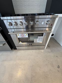 FORNO Marco 36" Stainless Steel Pro Style Gas Range