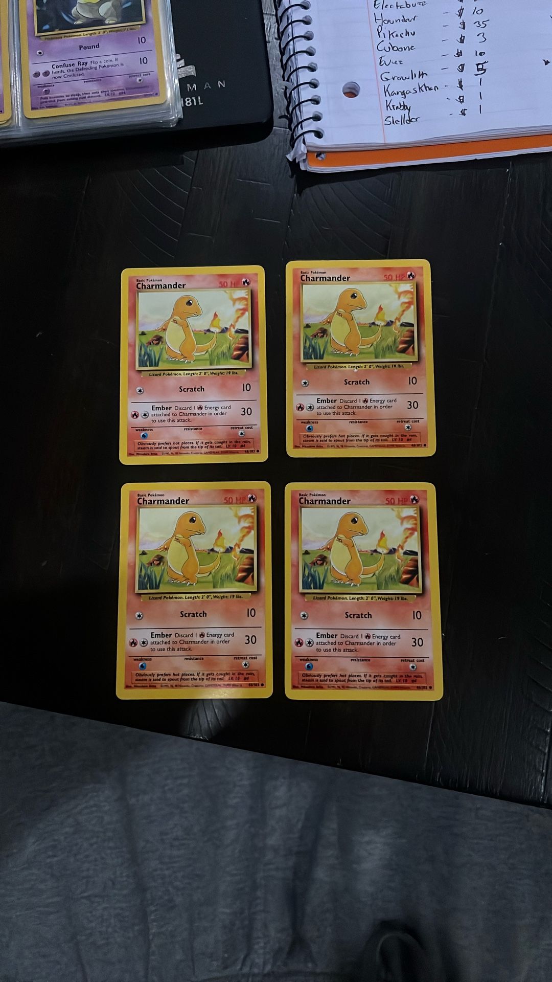 Pokemon Cards Charmander
