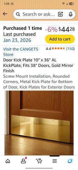 Door kick plate