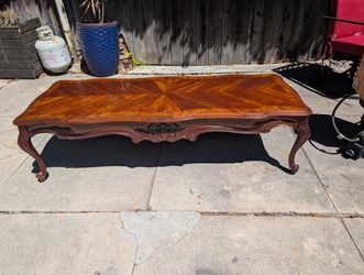 French Provincial Wood Coffee Table