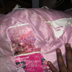 Pink Tent With All Parts And Pieces 