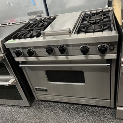 Viking Professional Stainless Steel 36 Inch Range All Gas