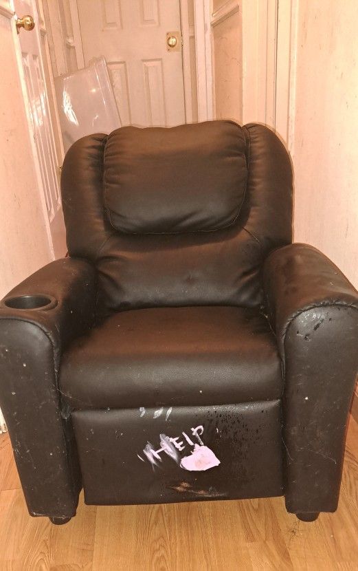 Child's Recliner Black