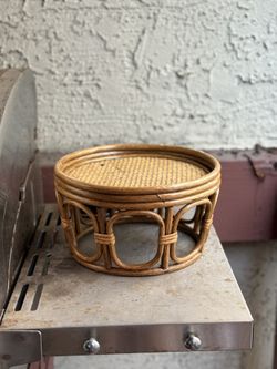 Boho Rattan Plant Stand