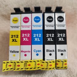 212XL Replacement INK Cartridges  - 5 Pack