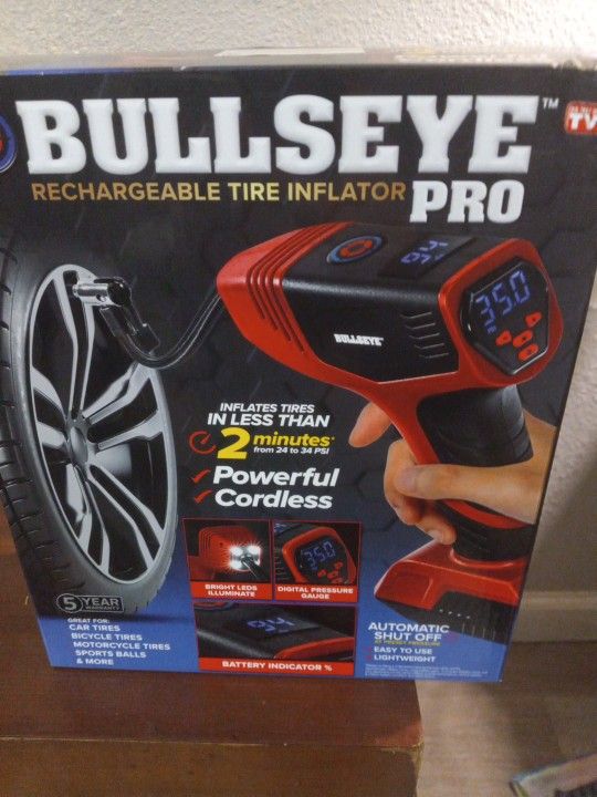 Bullseye Pro RECHARGEABLE Tire Inflator