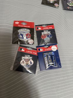Dodgers opening day pins