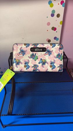 Disney Stitch Wallet With Wrist Strap NEW