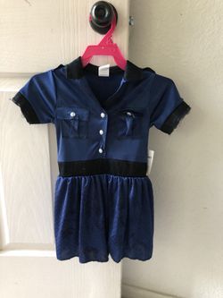 Girl police officer costume size 3T-4T