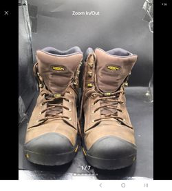 KEEN Utility American Built Steel Toe Work Boots Men’s Size 14D Brown