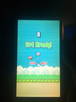 iPhone 5 with working copy of original flappy bird