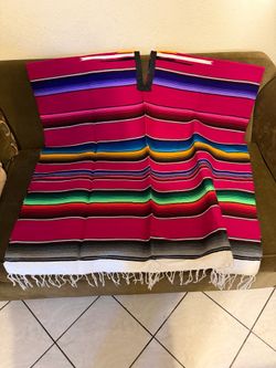 Serape poncho adult