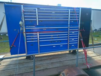 U.S. General Large Blue Tool Cabinet Set