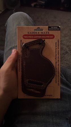 2 piece leather holster set