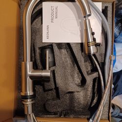 Kitchen Faucet,  Brush Nickel,  Pull Out 