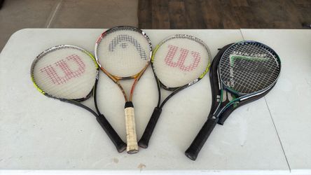 tennis rackets