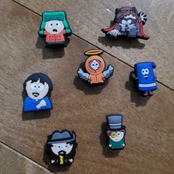 Lot Of 7 Croc Charms South Park 