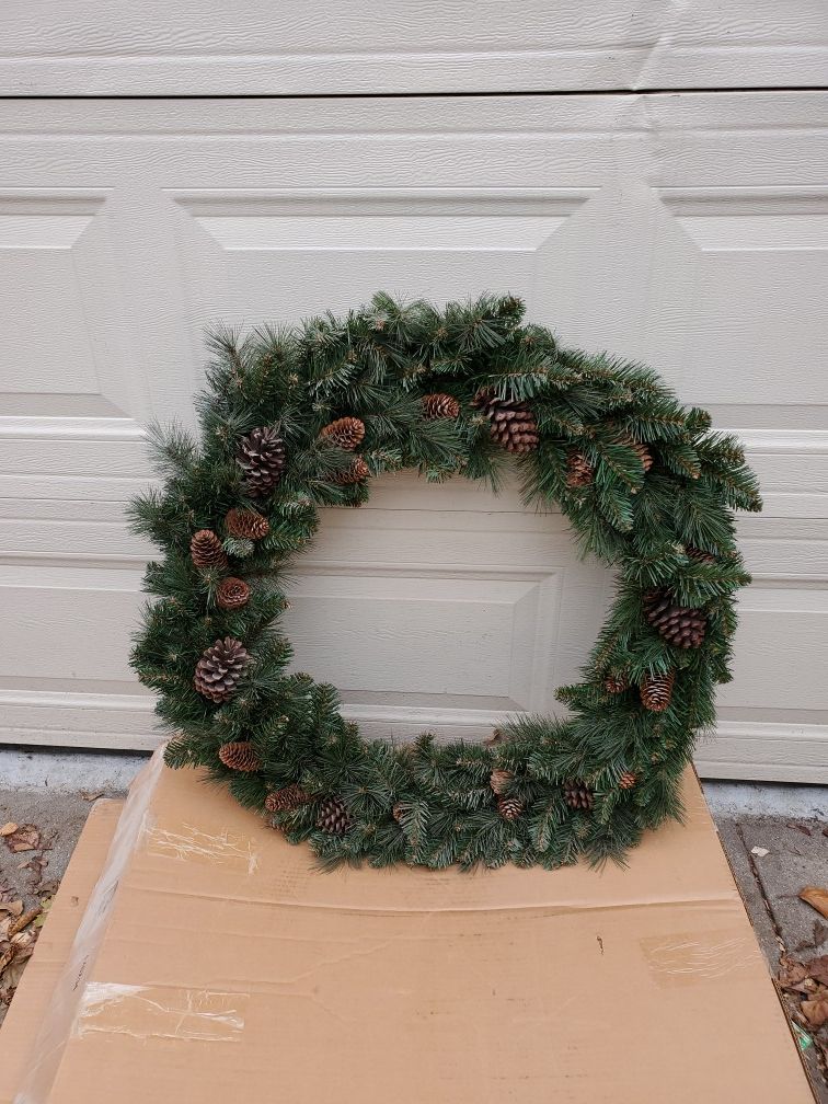 Christmas door decoration wreath holiday grace $50