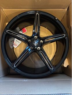 Brand new 22” 5x120 +32 w/ new tires