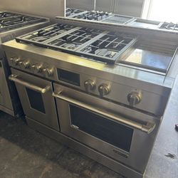 Jenn Air 48” Stainless Steel Gas Range Stove