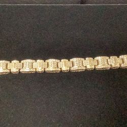 14K yellow gold fancy bracelet