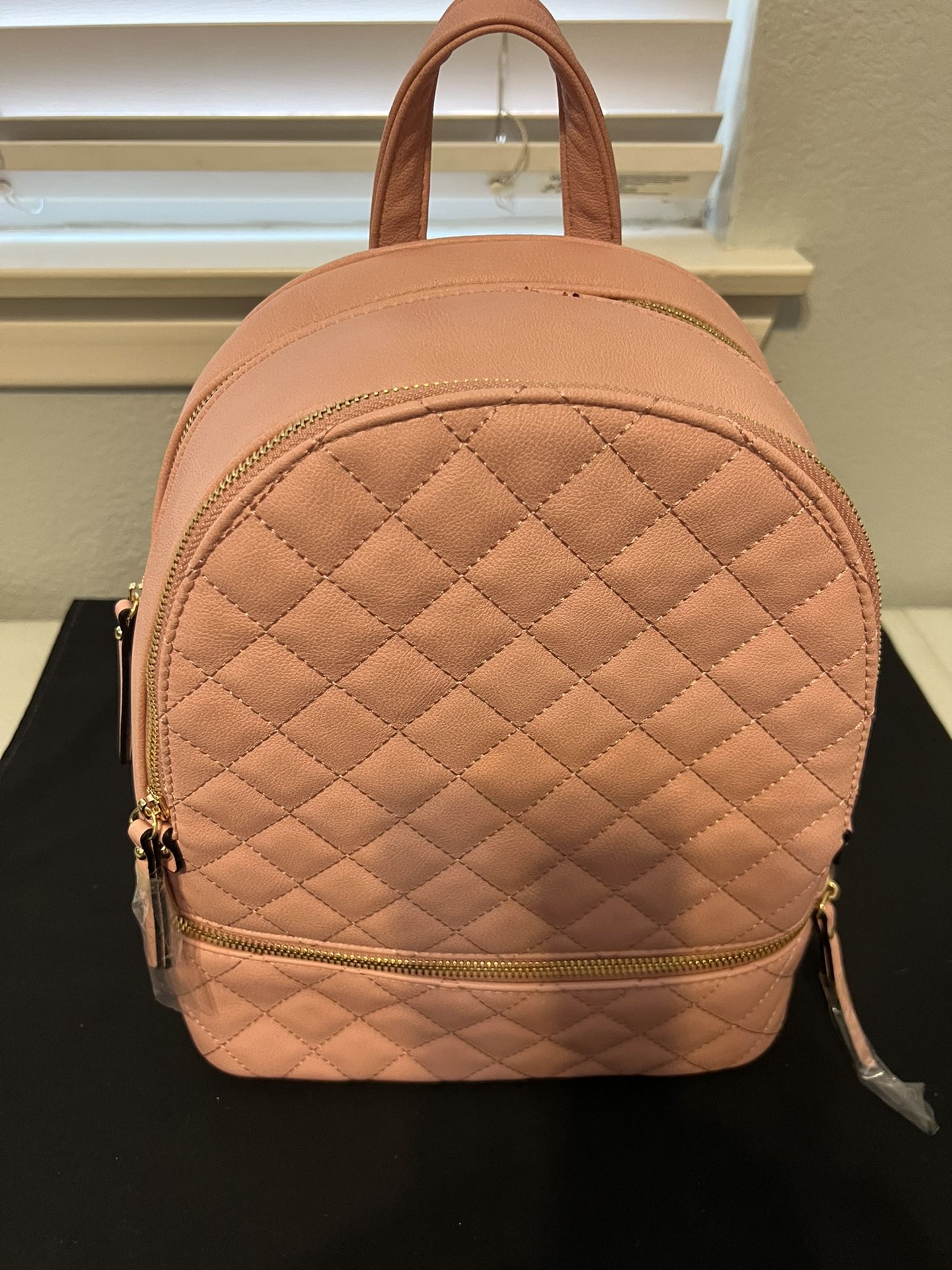 Pink Puffy 3 In 1 Backpack Purse Vegan Leather