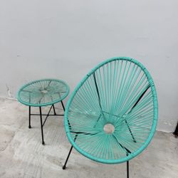 Chair And Side Table 