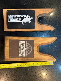Pair of Vintage Wooden Western Boot Jacks – Cowtown Boots & The Western Emporium (Sam's Town)