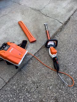 STIHL Battery Backpack Blower and Hedge Trimmer Set