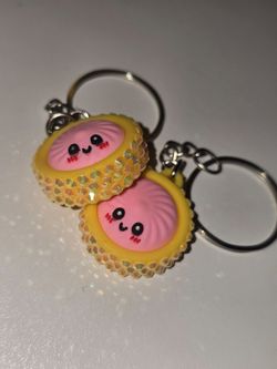 Bedazzled Dumpling Keychain