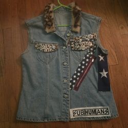 Killer Punk Rock Vest Denim Custom Punk