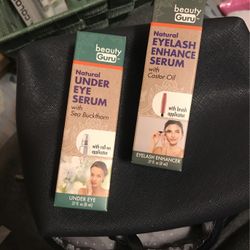 Beaty Guru Natural Under Eye Serum And Eyelash Enhance Serum  New 