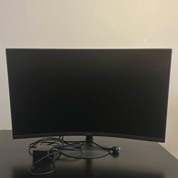 Samsung - T55 Series 27" LED 1000R Curved FHD FreeSync Monitor