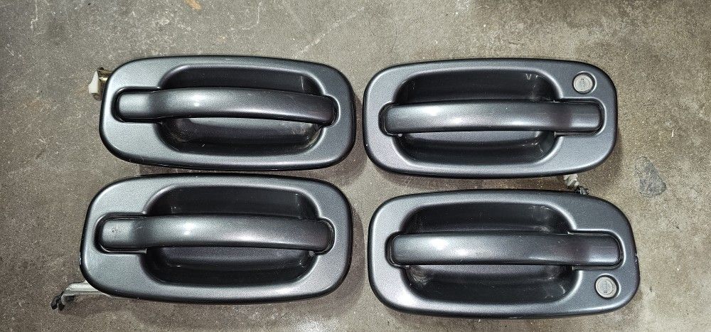 Set of 4 Outer Exterior Door Handles For Chevy Silverado GMC Cadillac 1(contact info removed) OEM