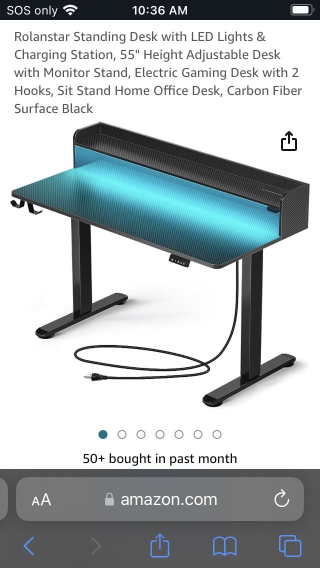 Gaming Electric Height Adjusting Desk