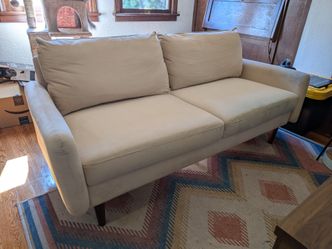 Cocoron 70" Upholstered Loveseat Sofa - Color: Beige Velvet