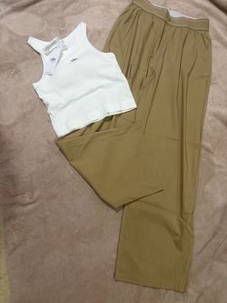Alo Yoga Crop Tank Top White with Tags  set