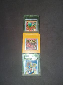 Nintendo Game Boy Bundle - Super Mario Bros Deluxe + Donkey Kong Land + Frogger 2