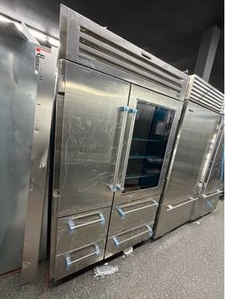 Sub Zero Pro Glass door built in 48” Refrigerator stainless steel