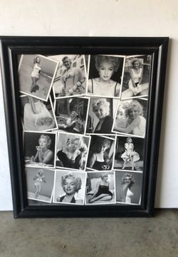 6x10 Marilyn Monroe framed wood print
