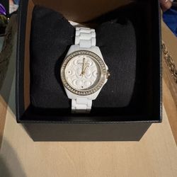 Coach Astor Quartz Crystal White Dial Ladies Watch 