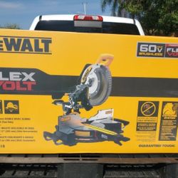 DeWalt Cordless Flexvolt 60 Volt Dual Bevel Compound Sliding Miter Saw