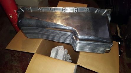 Chevy 350, 5 quart polished aluminum oil pan